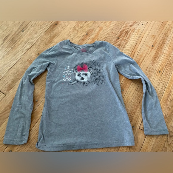 Girl 10-12 Long Sleeved t-shirt | hug | porcupine - Picture 1 of 4